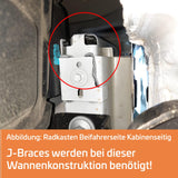 Load Box Reinforcement Brackets (J-Braces) Ford Ranger 2023