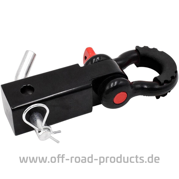 Tow hook insert two inches with shackle