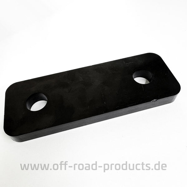 Adapterplatte 12 mm | 2-Loch | AHK Versatz | für Flanschkugel 90 mm