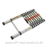 Alu-Teleskopleiter 2,9 m für Fahrzeug, Dachträger & Dachzelt