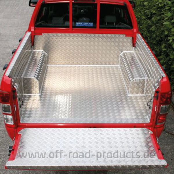 Alu Laderaumwanne mit Gitter Ford Ranger Extracab