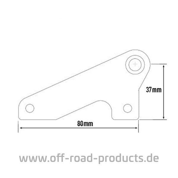 Dachbefestigungskit für Reling 37mm für Lazer Lamps Zusatzscheinwerfer 