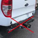 Ein- und ausfahrbare Hopp-Up Hecktrittstufe Ford Ranger nicht passend für Fahrzeuge mit Querträger AHK