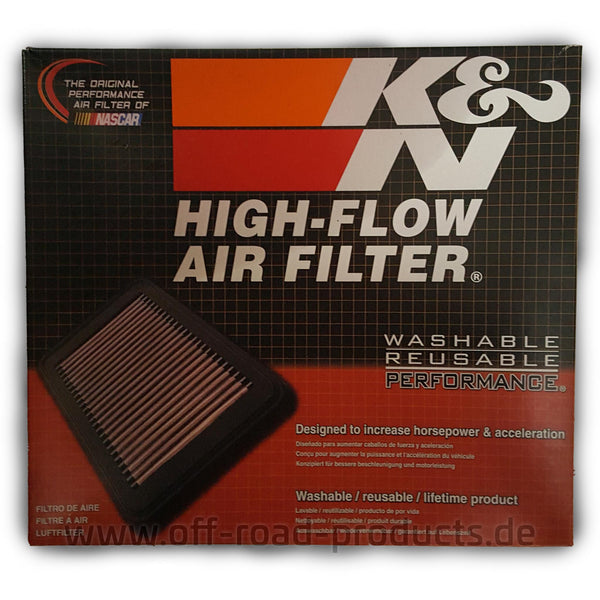 K&N Motorsportluftfilter passend für den Renault Alaskan