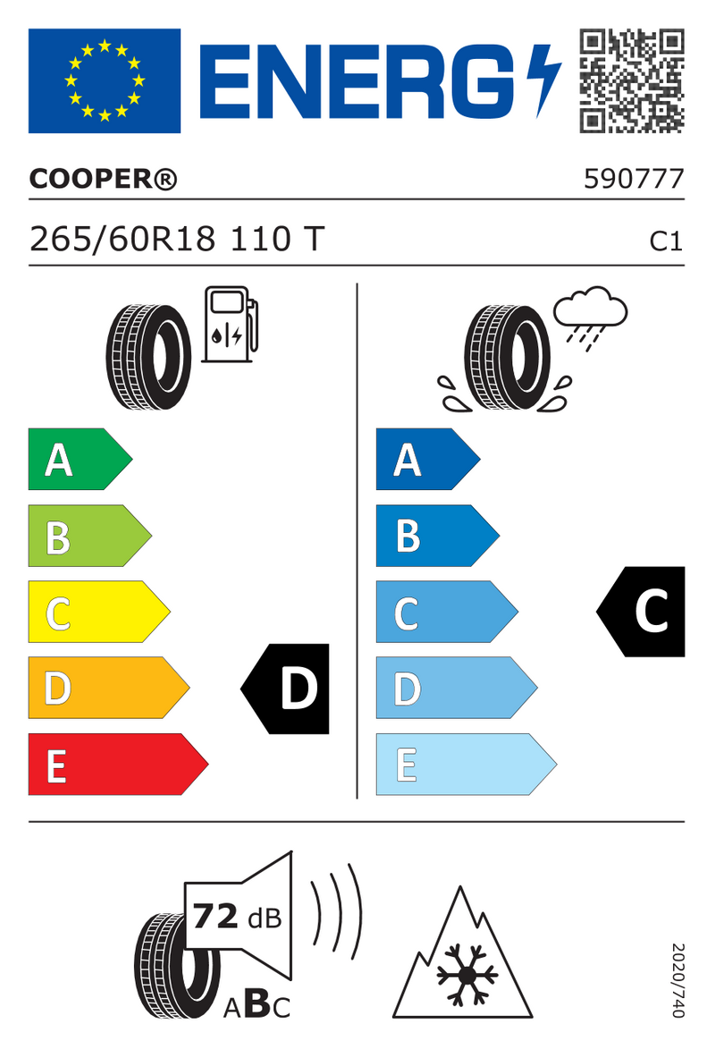 265-60R18 Cooper Discoverer AT3 - Sport2 4 Season