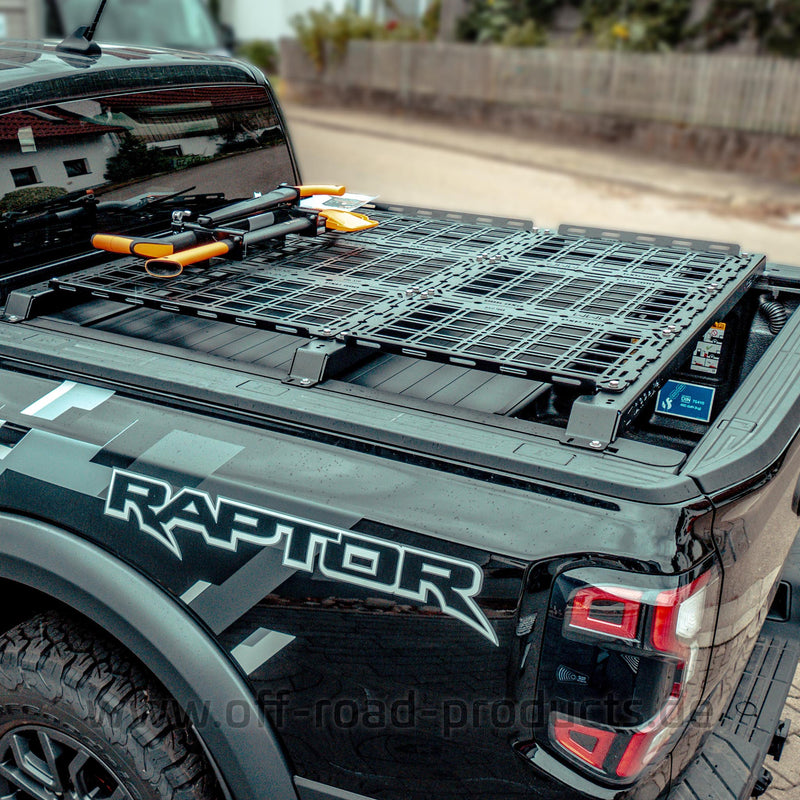 ORP4x4 MPS Multi Plattform System Ladeflächenaufbau Infinit für die komplette Ladefläche des Ford Ranger, Ford Ranger 2023, Ford Ranger Raptor und Ford Ranger Raptor ab 2023