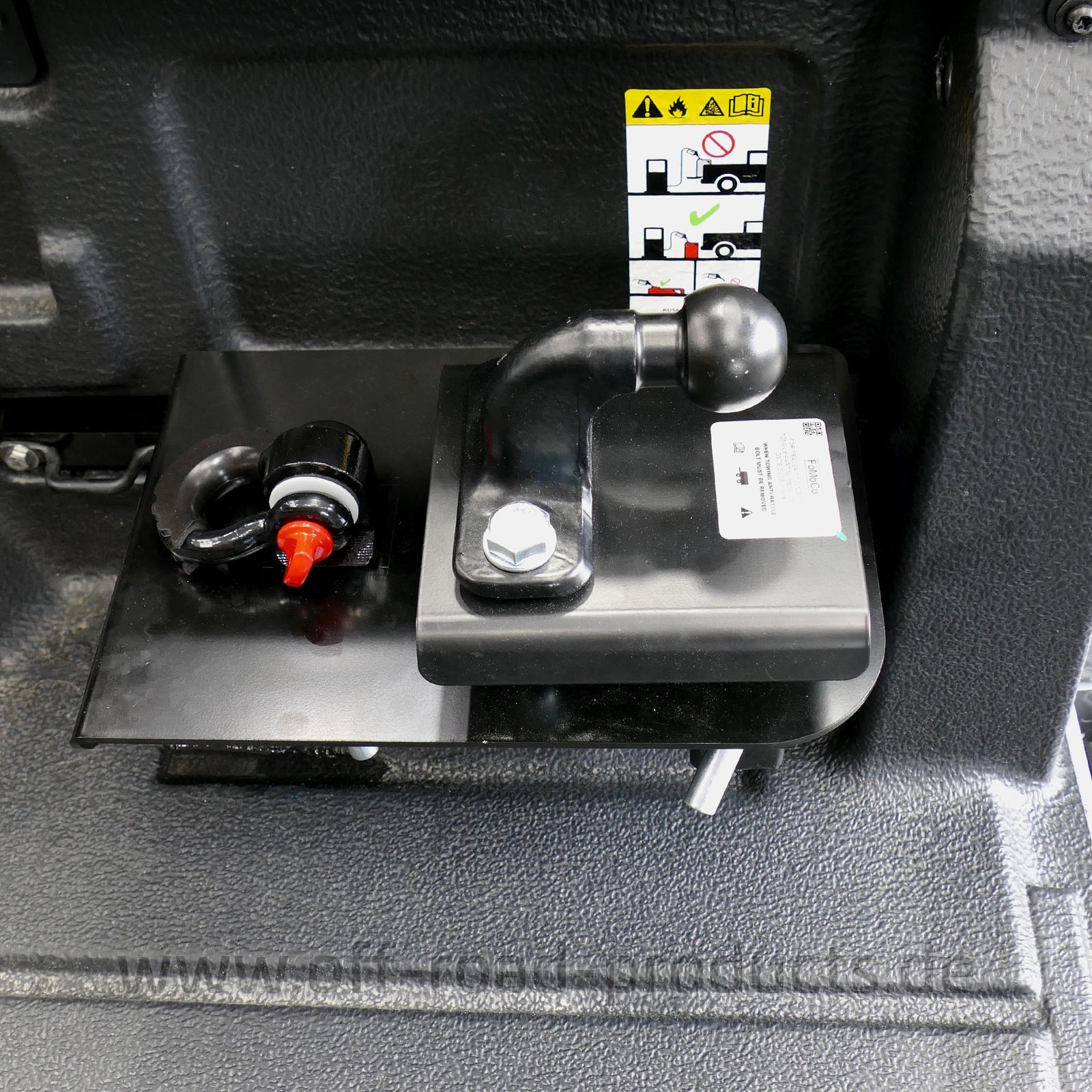 aufbewahrung für abnehmbare anhängerkupplung ORP4x4 HitchKeeper – 2 Zoll AHK-Halterung für Ford Ranger ab 2023