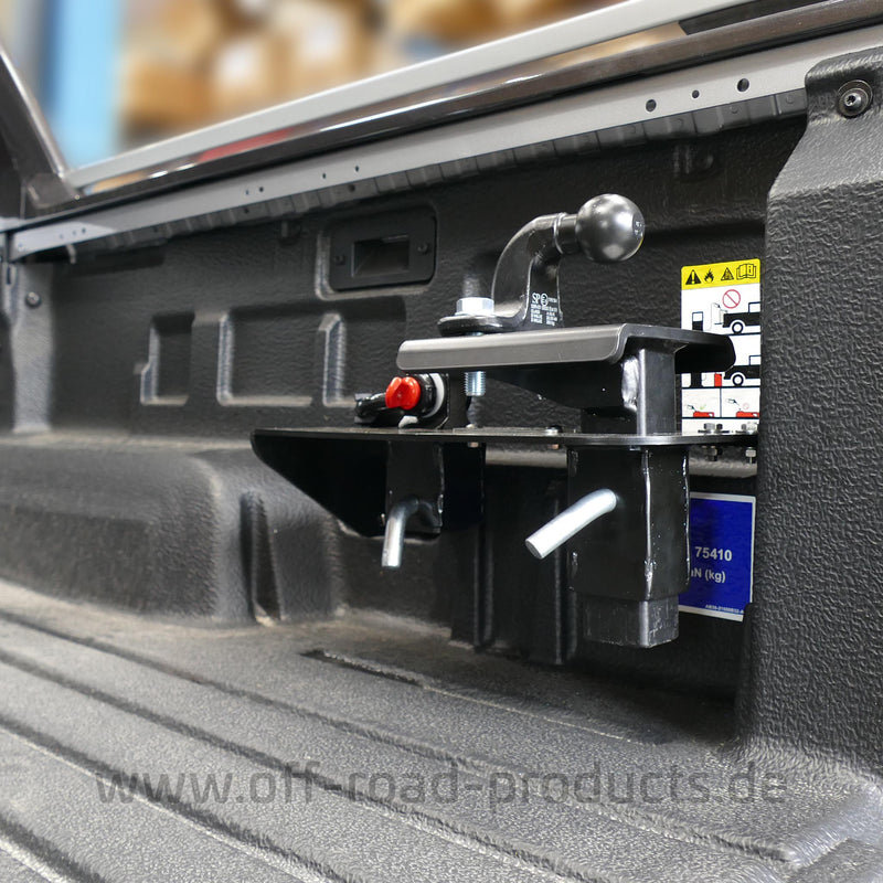 ORP4x4 HitchKeeper - Kupplungsaufnahme für 2"-AHK passend für Ford Ranger ab 2023+ mit Kunststoffladeraumwanne