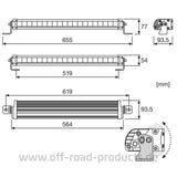 Osram LED-BAR FX500-SP Abmessungen