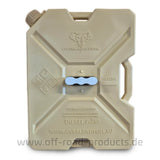 Overland Fuel Diesel Kanister mit 10 Liter Fassungsvermögen in Farbe Diesel Yellow