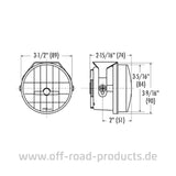 Scheinwerferkit PIAA LP530 LED mit Gitter Abmessungen