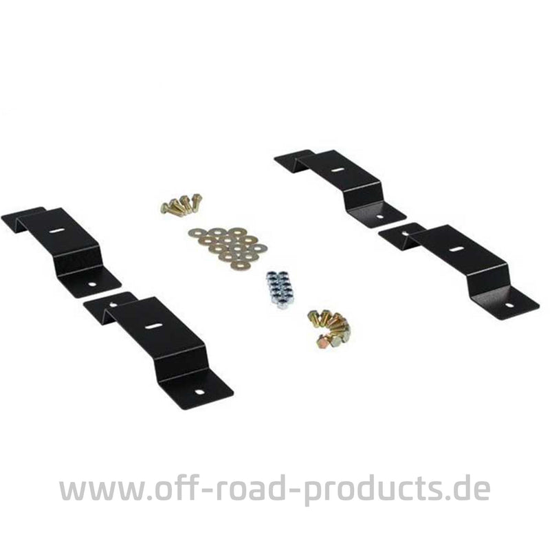 montage dachzelt Dometic / Front Runner Dachzelt-Halterung +30 mm – Edelstahl Erhöhungssatz schwarz – ORP4x4