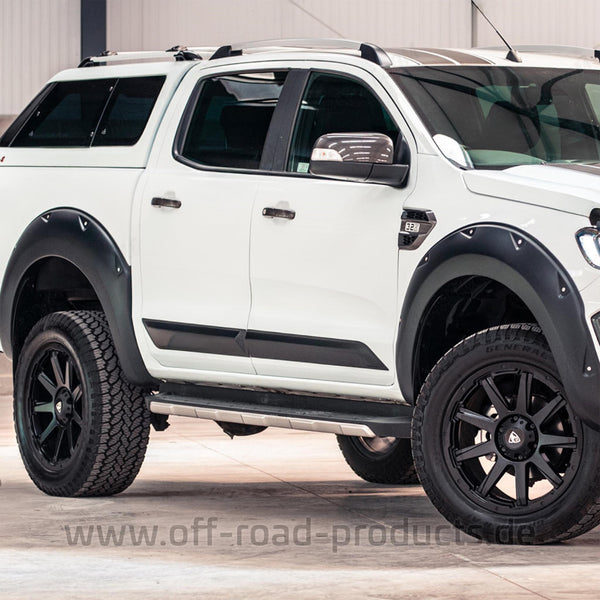 Ford Ranger Tür-Trim-Kit (2019+) – 4-teilig, Matt Schwarz