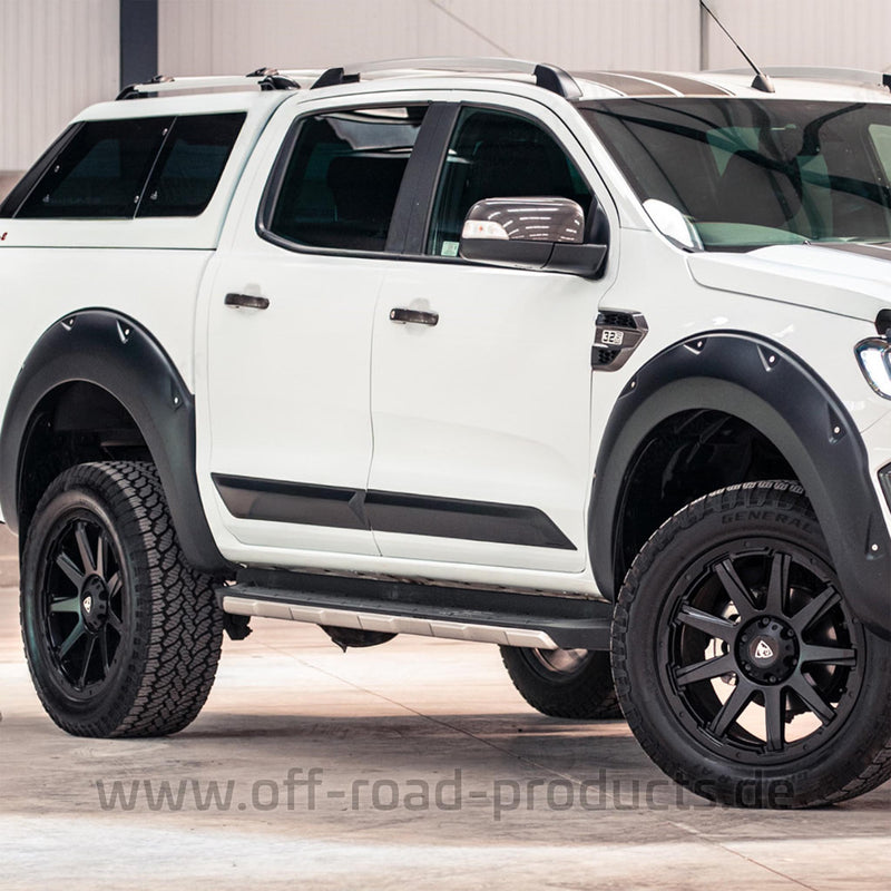 Ford Ranger Tür-Trim-Kit (2019+) – 4-teilig, Matt Schwarz