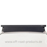 Windschild für Dachträger, dunkelgraue Platte mit Befestigungsschrauben