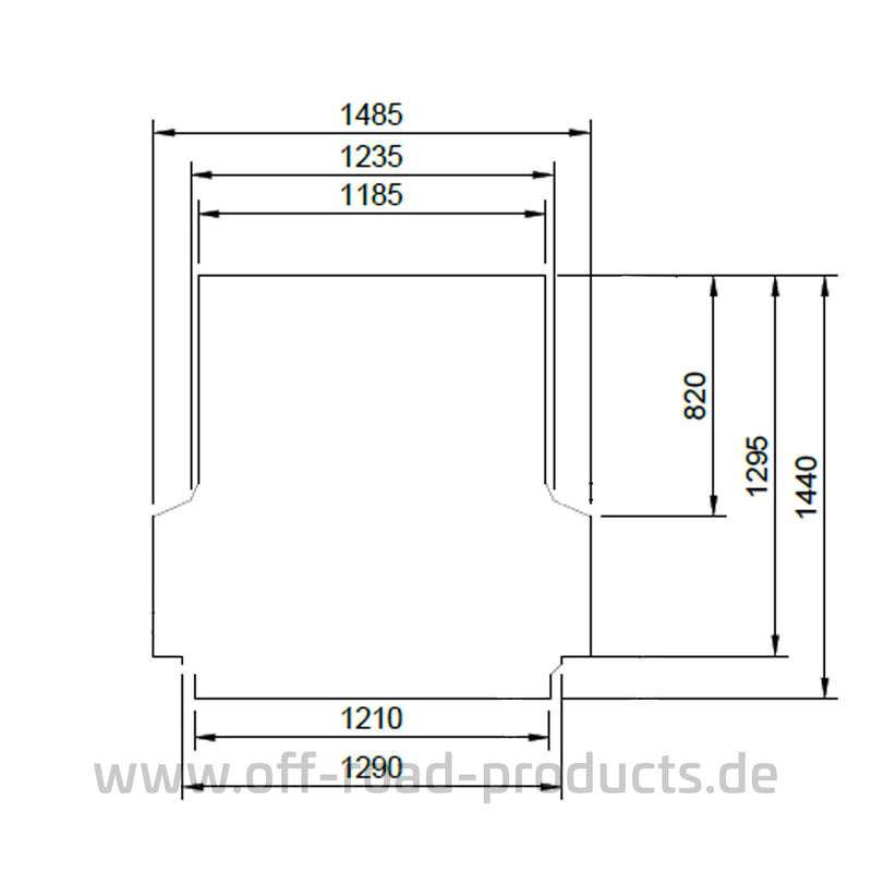 Antirutschmatte Ford Ranger Raptor 2023 DC